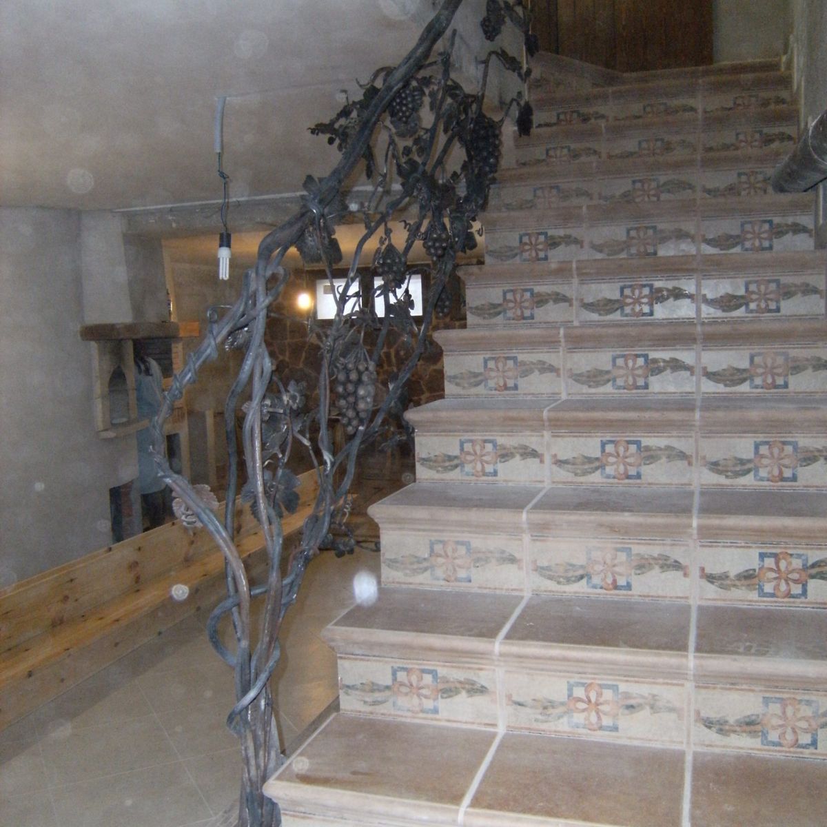 Foto de trabajo de barandilla de escalera