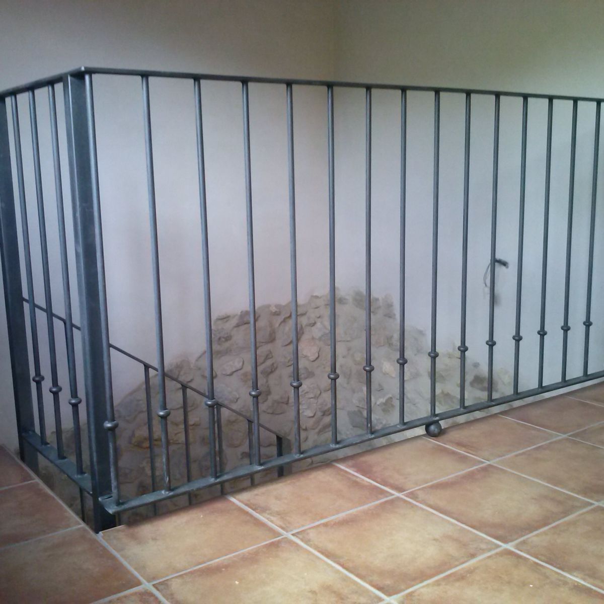 Foto de trabajo de barandilla de escalera