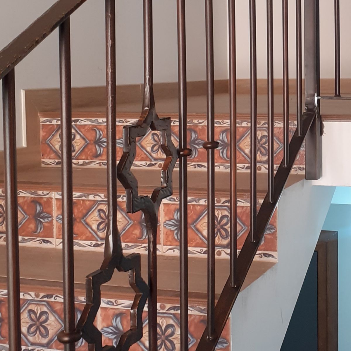 Foto de trabajo de barandilla de escalera