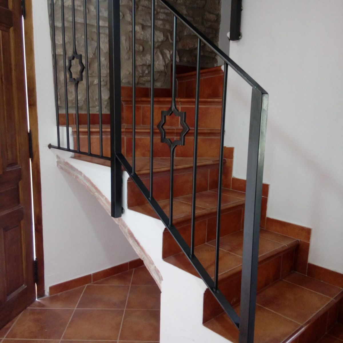 Foto de trabajo de barandilla de escalera