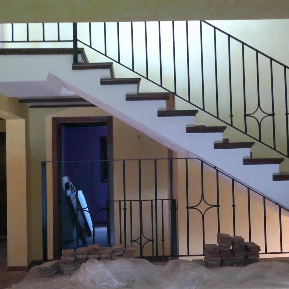 Foto de trabajo de barandilla de escalera